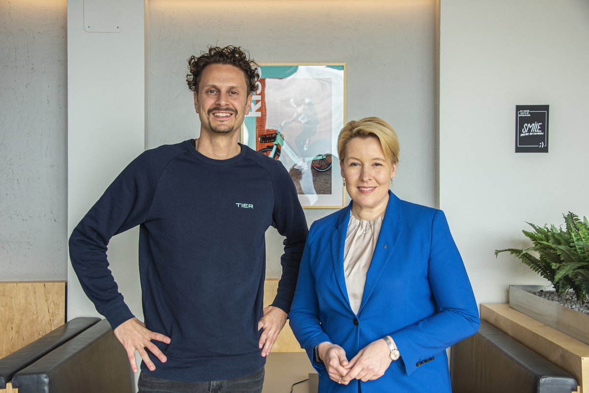 We’re so honoured to have officially reopened our #Headquarters in the presence of #Berlin Mayor, Franziska Giffey. On the rooftop of Atrium Tower at Potsdamer Platz, Lawrence Leuschner, CEO of TIER, presented TIER’s Corporate #Sustainability #Strategy.