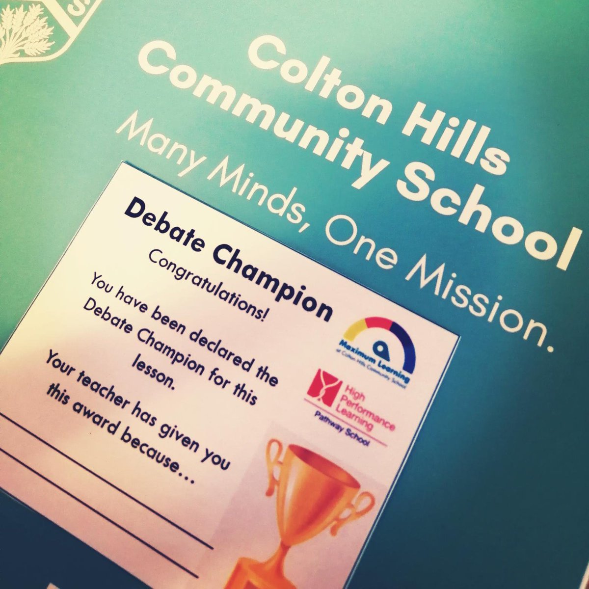 ColtonHillsCS's tweet photo. It's Debate Day and students across all year groups will be encouraged to apply their #IntellectualConfidence & #StrategyPlanning skills in their lessons throughout the day. Debate Day Champions will be announced next week!
@HPLedu
#HighPerformanceLearning #Participation #CHCS https://t.co/0nMjfgpJSf