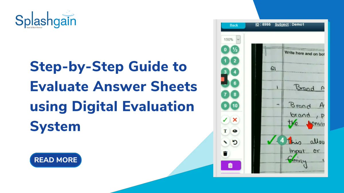 Splashgain's tweet image. "Online evaluation tool for accurate answer sheet evaluation"

A step by step guide to utilize digital answer sheet evaluation system for correction of answer sheets of examinations- buff.ly/3boP7pS 

#answersheets #edtech #education #technology #educationtechnology