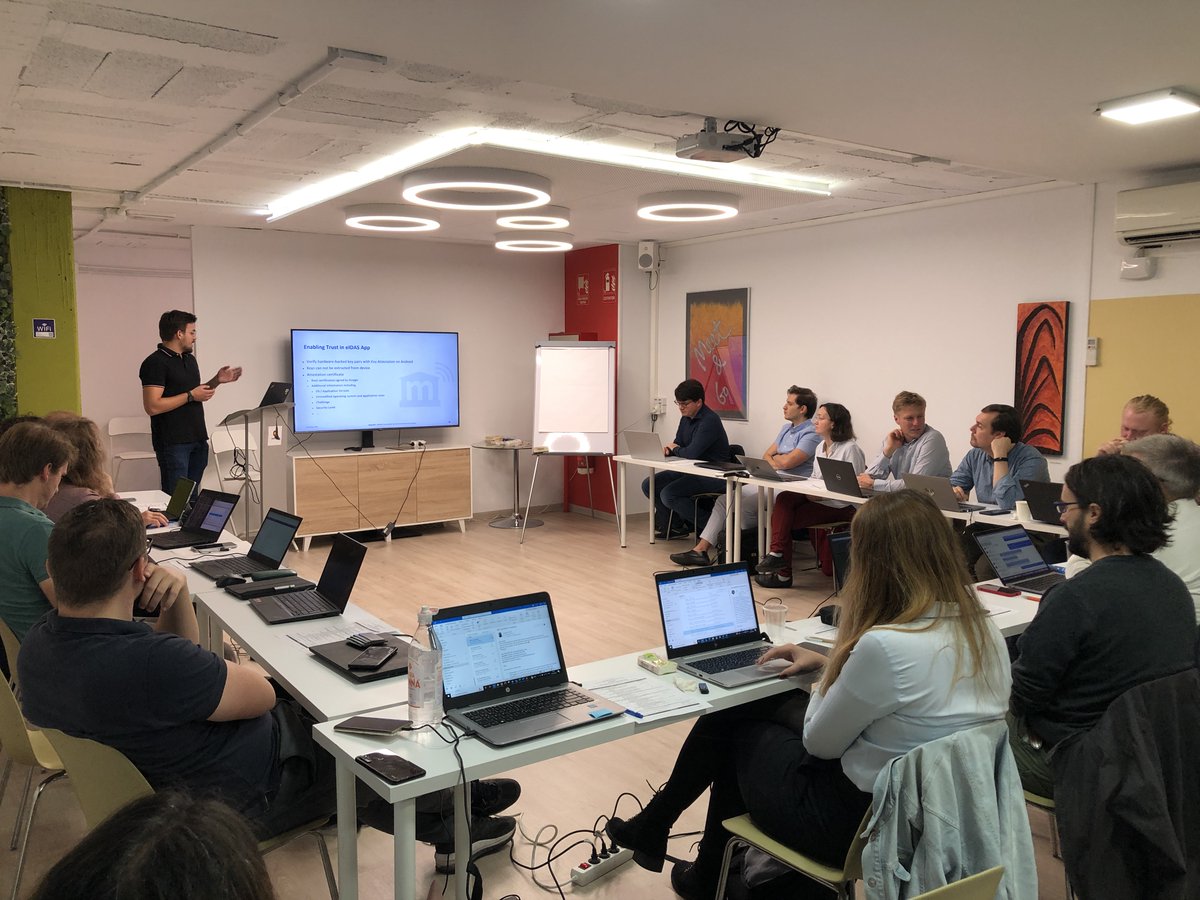 mGov4EU (@mgov4eu) on Twitter photo The first day of the Executive Board Meeting in Barcelona was very successful.
Many exciting presentations and constructive discussions were on the programme.
We are already looking forward to the second day with many productive workshops.
#H2020 #mGov4EU #eGovernment #eIDAS #SDG The first day of the Executive Board Meeting in Barcelona was very successful.
Many exciting presentations and constructive discussions were on the programme.
We are already looking forward to the second day with many productive workshops.
#H2020 #mGov4EU #eGovernment #eIDAS #SDG