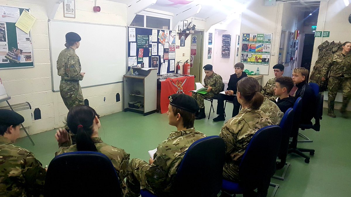 Great to see new cadets and a new adult whilst visiting Bovey Tracey detachment last night, a growing detachment and now over 30 cadets parading and cadet progression and the cadet experience in full swing.