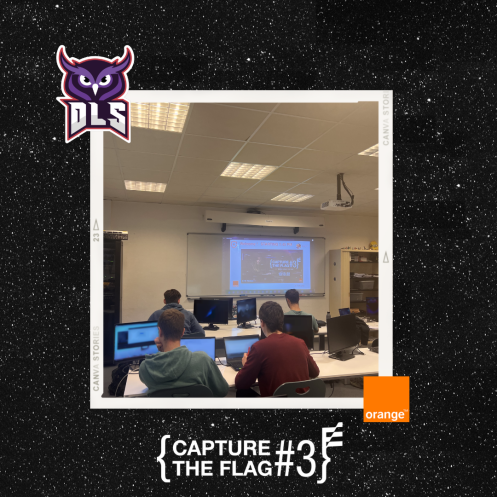 TeamDLS_'s tweet photo. 🟣⚫️
Le 13/10/22, les 4èmes années de la #teamdls ont participé pendant 6h au CTF “Capture the Flag #3 : Break The Bank" d'@Orange et d'@OrangeCyberFR .
Ils se sont confrontés à 130 équipes du monde entier.
Ils ont fini au classement final 16/130 🎉
#cyber #ctf #orangecyber https://t.co/HWz9JWbQSo
