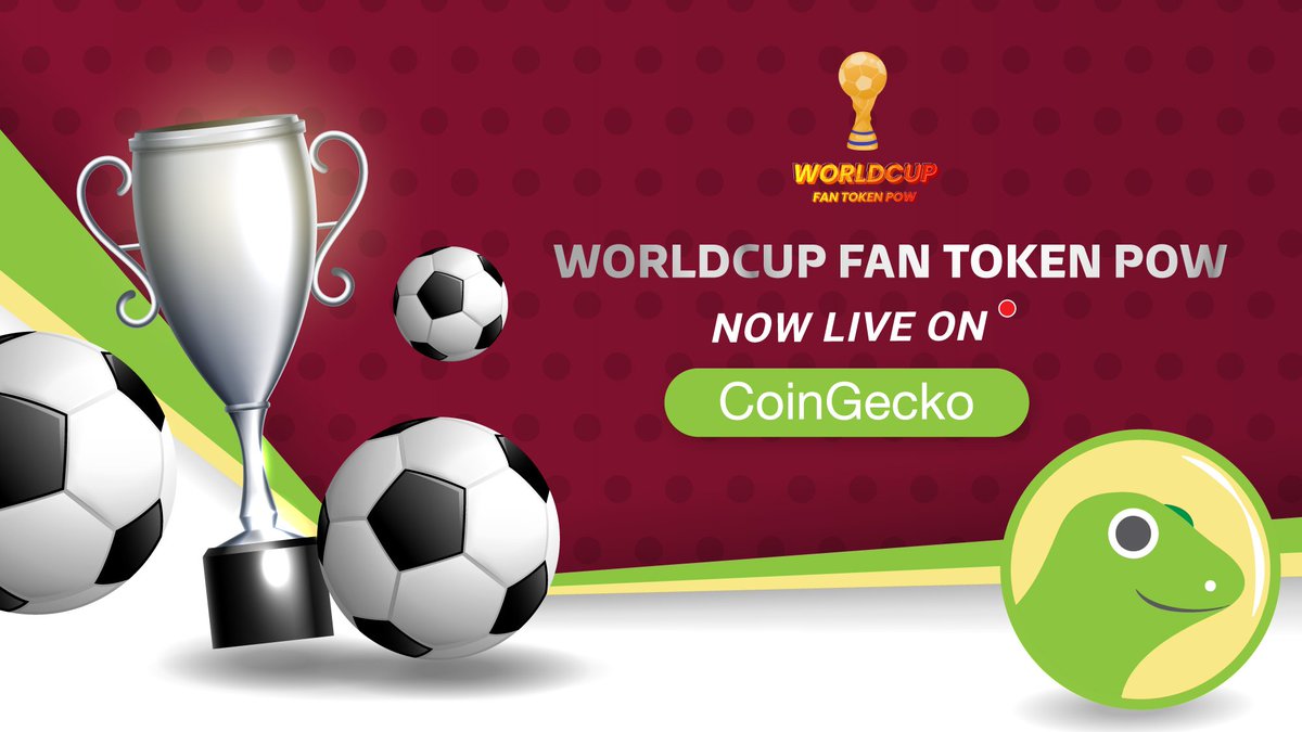 wcfantokenpow's tweet photo. 🎉 WorldCup Fan Token PoW is listed in @coingecko
Prices will be updated soon, please check👇

👀#CGK: https://t.co/9yFRQZDBMj

@worldcupfantokenpow to your #CGK watchlists!💥

👉Buy now: https://t.co/IKrLgbWlvT

#worldcupfantokenpow #WTF https://t.co/ZT2kmfNhbQ