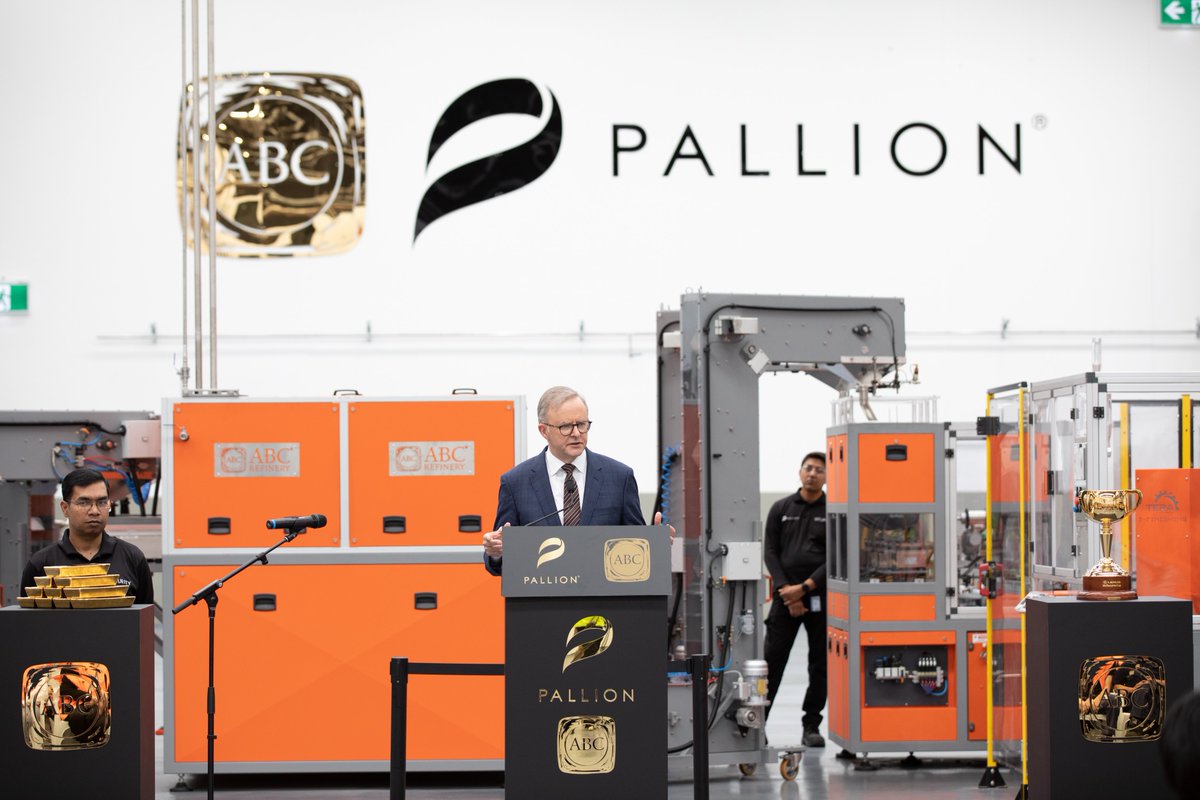 PallionGroup's tweet photo. The Prime Minister &amp; the Minister for Industry and Science visited Pallion’s newest facility today. They saw the world’s largest automated barring facility. The Prime Minister said at his visit, “It’s..grown to be one of the world’s greatest companies.." https://t.co/WSYRg4Gj3P