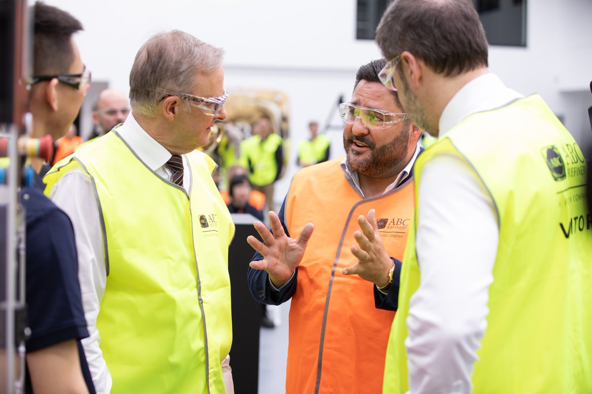 The Prime Minister &amp; the Minister for Industry and Science visited Pallion’s newest facility today. They saw the world’s largest automated barring facility. The Prime Minister said at his visit, “It’s..grown to be one of the world’s greatest companies.."