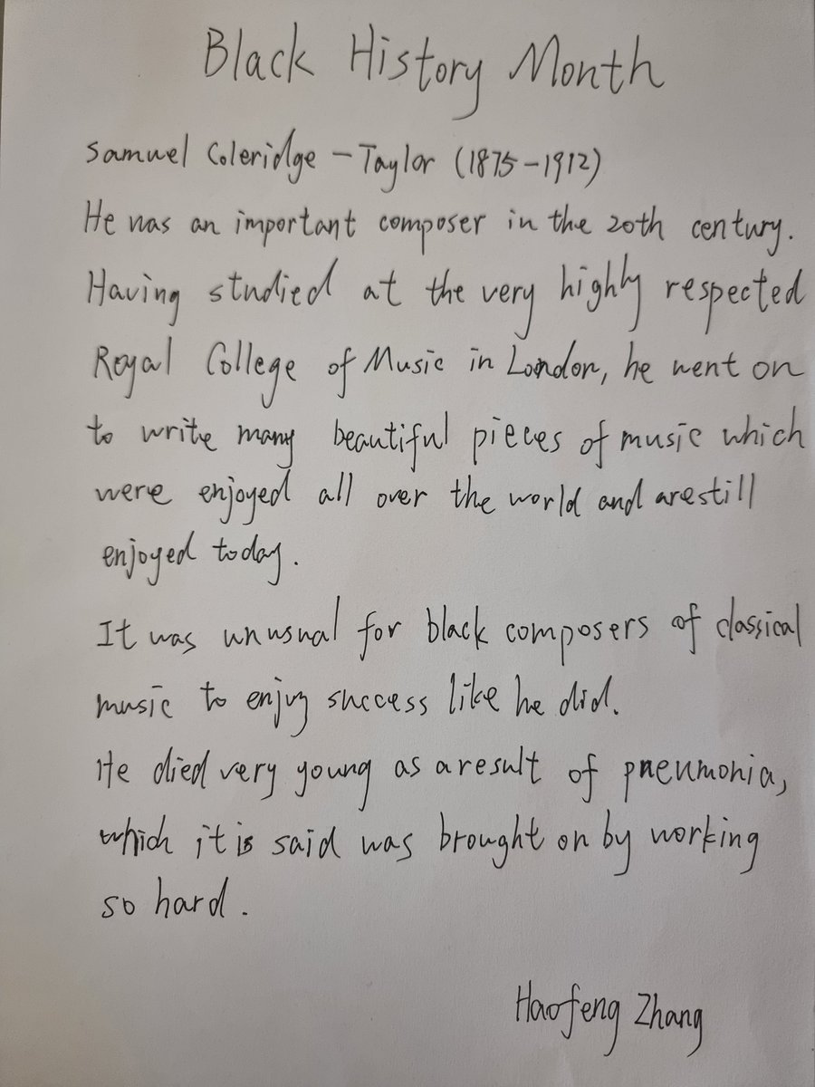 year8pps's tweet photo. A lovely piece of writing from Haofeng Y8 #Blackhistorymonth2022 https://t.co/kQh7M1hMUz