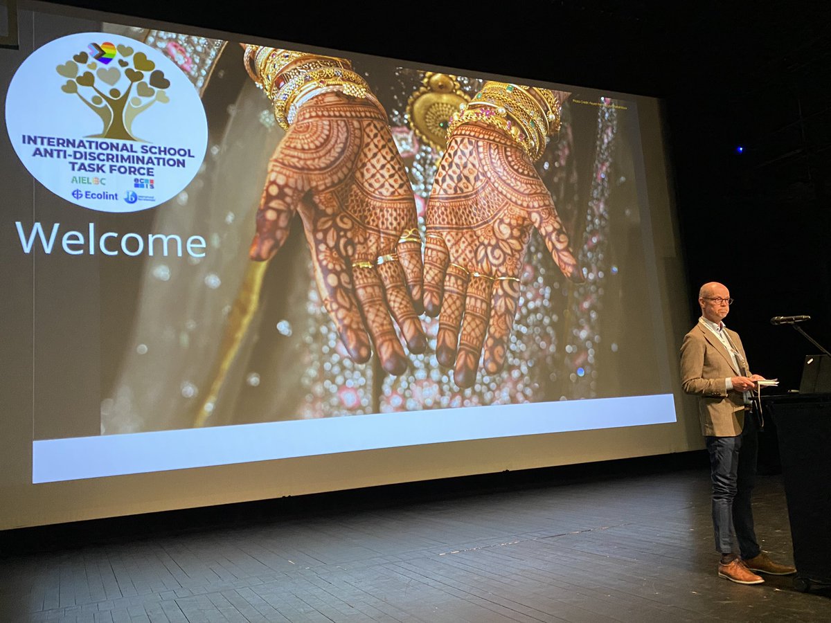 Inspiring welcomes from <a href="/Heino1Olli/">Olli-Pekka Heinonen</a> <a href="/ecis_kam/">Kam Chohan</a> <a href="/GlobalKdsl/">KDSLGlobal and AIELOC</a> as we launch the international school anti-discrimination task force @EcolintGeneva. Thank you