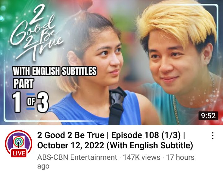 KATHTropaOFC's tweet photo. 2 Good 2 Be True Episode 108 πβ¨
Part 1: https://t.co/zP2bvCCp0n
Part 2: https://t.co/JuqNjizCbx
Part 3: https://t.co/dOLPl9lSeR
Part 4 and Part 5: Not uploaded
#2G2BTEpisode108 #2G2BT #2Good2BeTrue #2GOODFirstDate #KathNiel #KathrynBernardo https://t.co/fXY40KxMU5