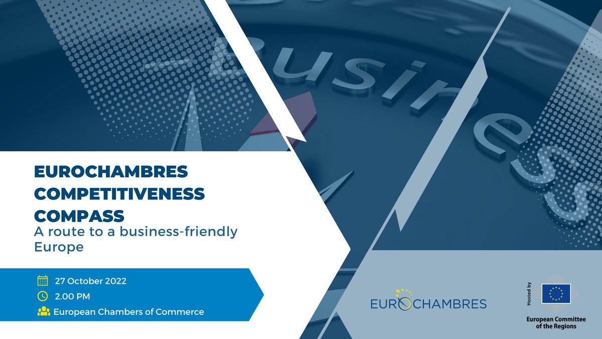 Belgian Chambers (@belgianchambers) on Twitter photo #Savethedate | 🗓️ 27 October
Join the <a href="/Eurochambres/">Eurochambres</a> Competitiveness Compass event!
Aimed exclusively at chambers of commerce & hosted by <a href="/EU_CoR/">European Committee of the Regions</a>, the event is based on 4 cardinal points to be addressed for the future of EU's competitiveness.
➡ bit.ly/ECH_CC #Savethedate | 🗓️ 27 October
Join the <a href="/Eurochambres/">Eurochambres</a> Competitiveness Compass event!
Aimed exclusively at chambers of commerce & hosted by <a href="/EU_CoR/">European Committee of the Regions</a>, the event is based on 4 cardinal points to be addressed for the future of EU's competitiveness.
➡ bit.ly/ECH_CC