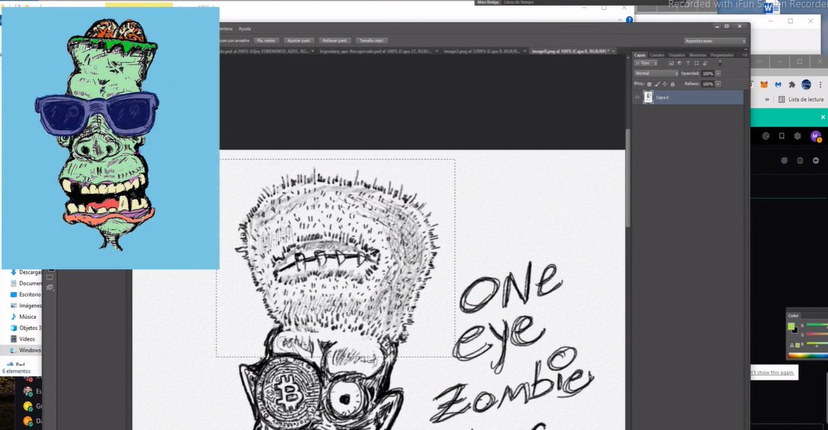 NftBananism's tweet photo. #nftart , #nft, #art, #collectibles, #OEZA, #OneEyeZombieApes, #NFT_Collection, #NewCollection, #Oportunity, #nfts , #HandDrawn, #HandMade, #storybehind https://t.co/EiLDXbv5y7