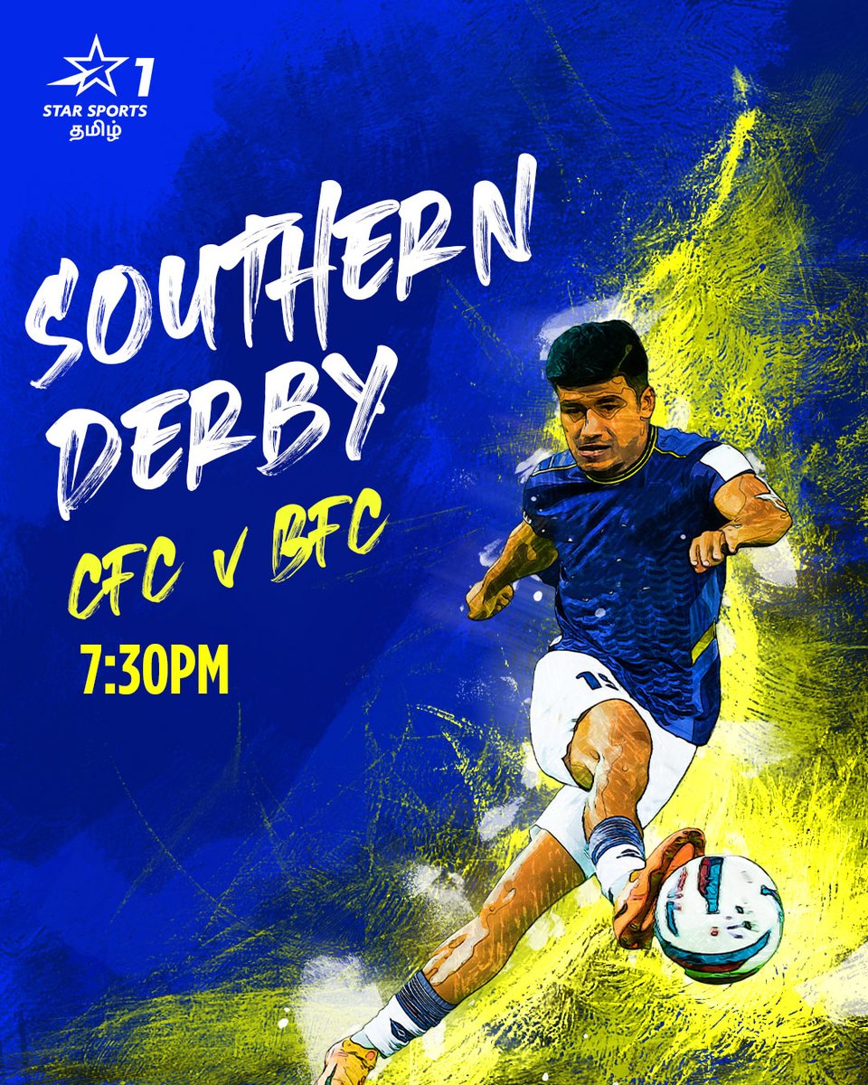 StarSportsTamil's tweet photo. ரொம்ப வருஷ பகை சார் இது....எல்லா sports-லயும் இவன் தான் நமக்கு main எதிரி
📺 காணுங்கள் Hero ISL 2022-23 | #CFCvBFC | இன்று ஆட்டம் ஆரம்பம் 7:30 PM | Star Sports 3 & Disney+Hotstar-ல்
#RealSouth #LetsFootball #AllInForChennaiyin #PoduMachiGoalu #MarinaMachans #SouthernDerby https://t.co/Vizhdg5DJe