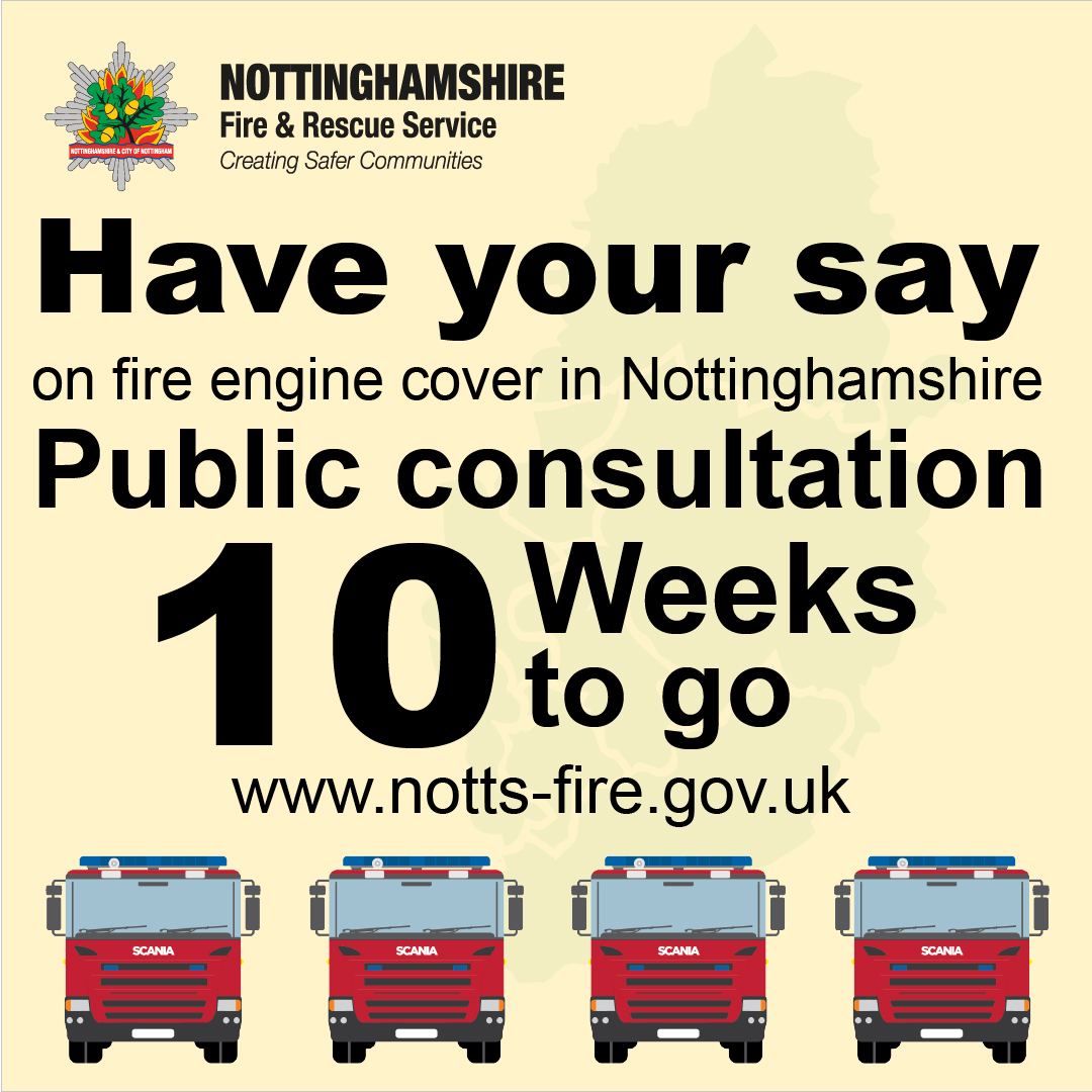 We're asking for feedback on proposed changes to fire cover in Nottinghamshire, following a £3m shortfall in our budget.
 
Visit our website to understand the proposals: crowd.in/nMewPI

You can tell us your thoughts on the proposals by visiting: crowd.in/6lsJJk