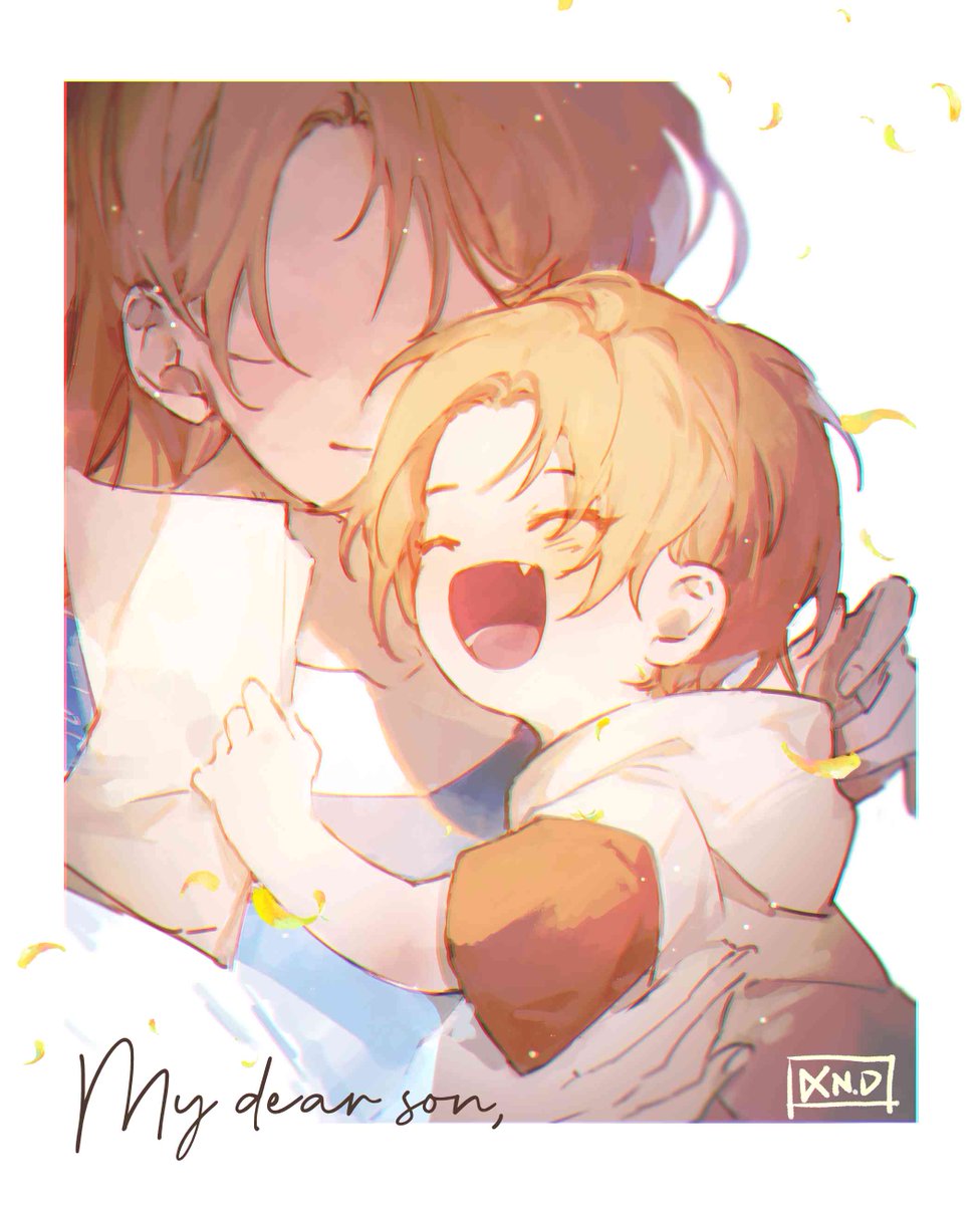 「"My dear son, Leo, the miracle that came」|maru0518 | busy irlのイラスト