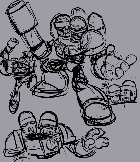 random SearchMan doodles 
