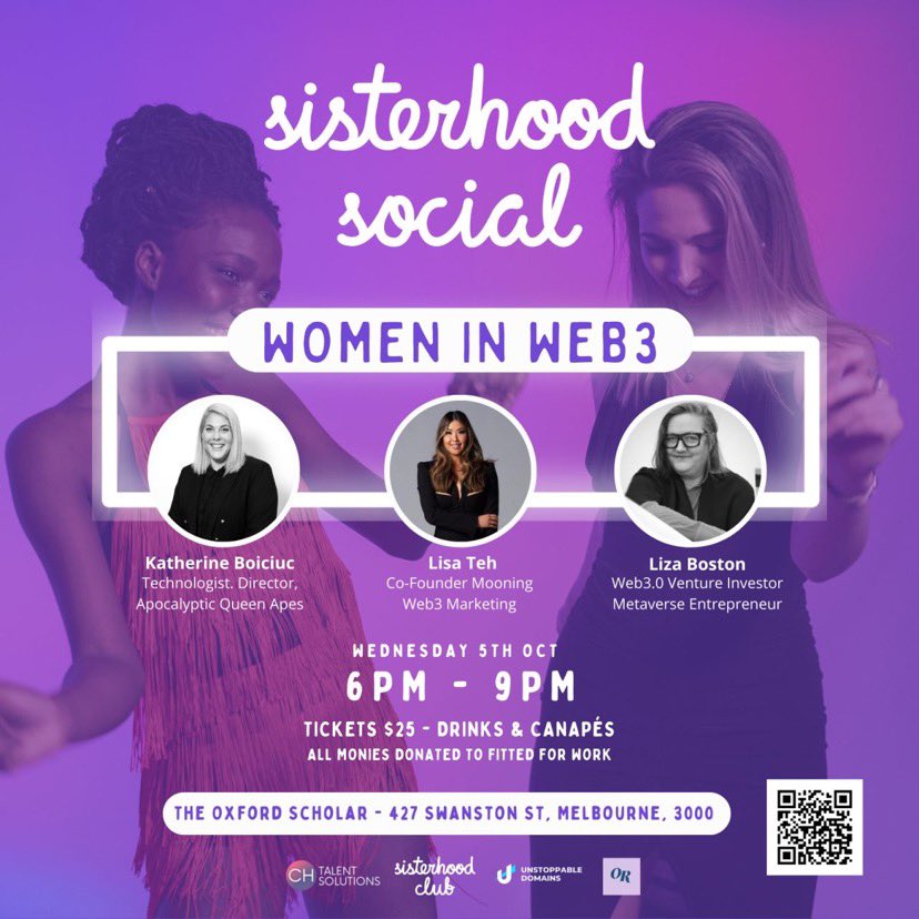 Last week I attended an incredible Web3 event that showcased some great Aussie Web3 talent, organised by <a href="/georgielhubbard/">GeorgieHubbard</a> and <a href="/pamcaldwell_/">Pam Caldwell 🇦🇺🏴󠁧󠁢󠁳󠁣󠁴󠁿</a>. It was an absolute cracker with some quality takeaways from the panelists <a href="/kboiciuc/">KB</a> <a href="/LizaBoston/">Liza Boston</a> <a href="/lisateh_/">Lisa Teh 🇦🇺</a> #aussieweb3 #aussiefollowaussie