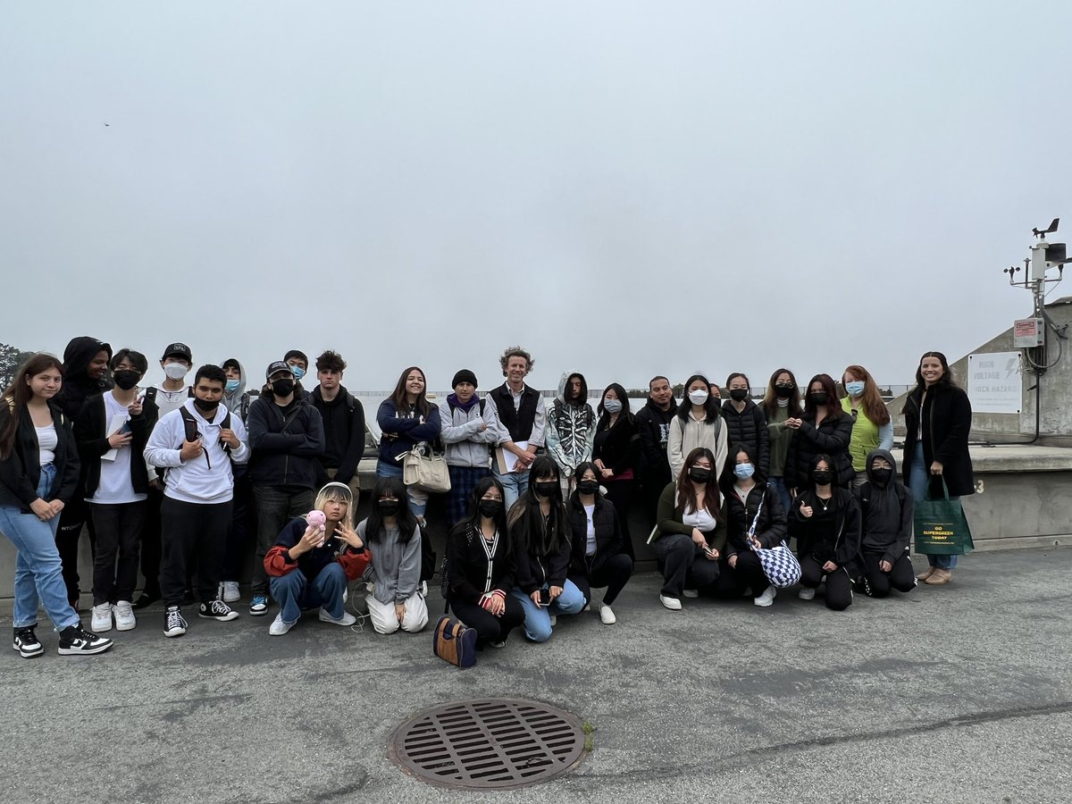 GreenALHS's tweet photo. Thanks to @MySFPUC for hosting our green engineers for a tour of the Sunset Reservoir @SFUSD_WBL https://t.co/HxnUNKUt68