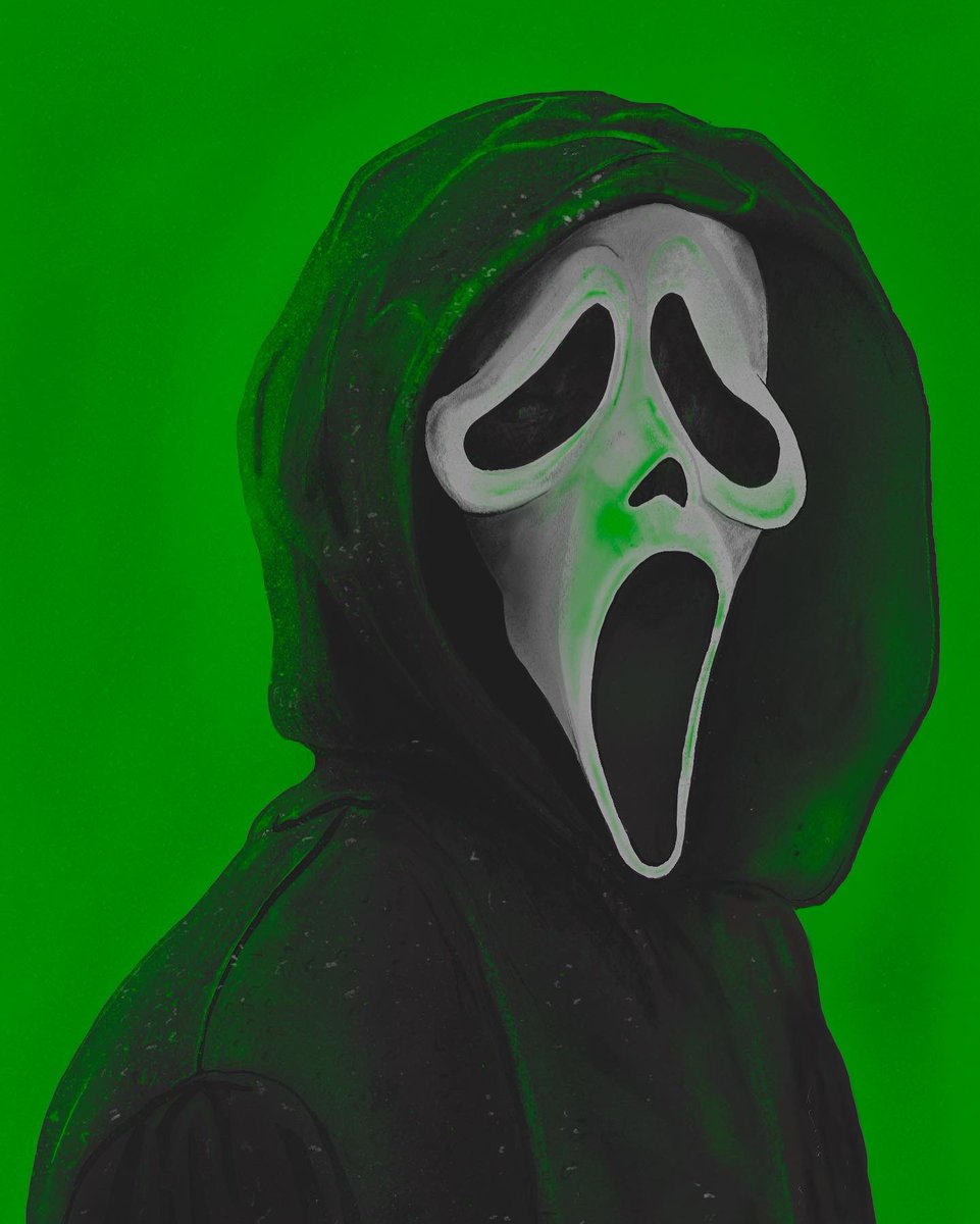 tallgary_'s tweet photo. #ghostface #scream #screammovie #Screamart #ghostfaceart #inktober #procreate #photoshop #horror https://t.co/guVGXgsNRe