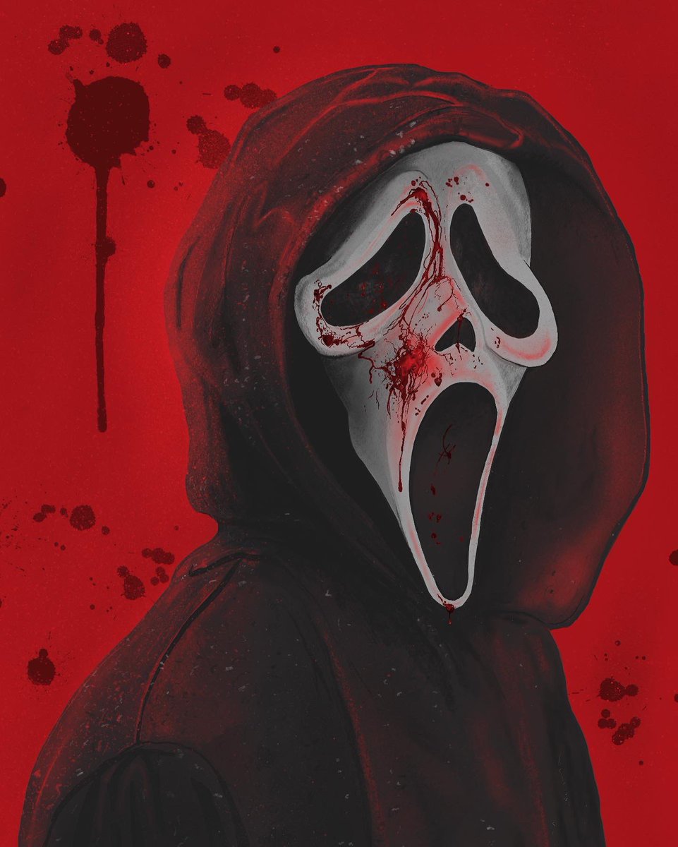 tallgary_'s tweet photo. #ghostface #scream #screammovie #Screamart #ghostfaceart #inktober #procreate #photoshop #horror https://t.co/guVGXgsNRe
