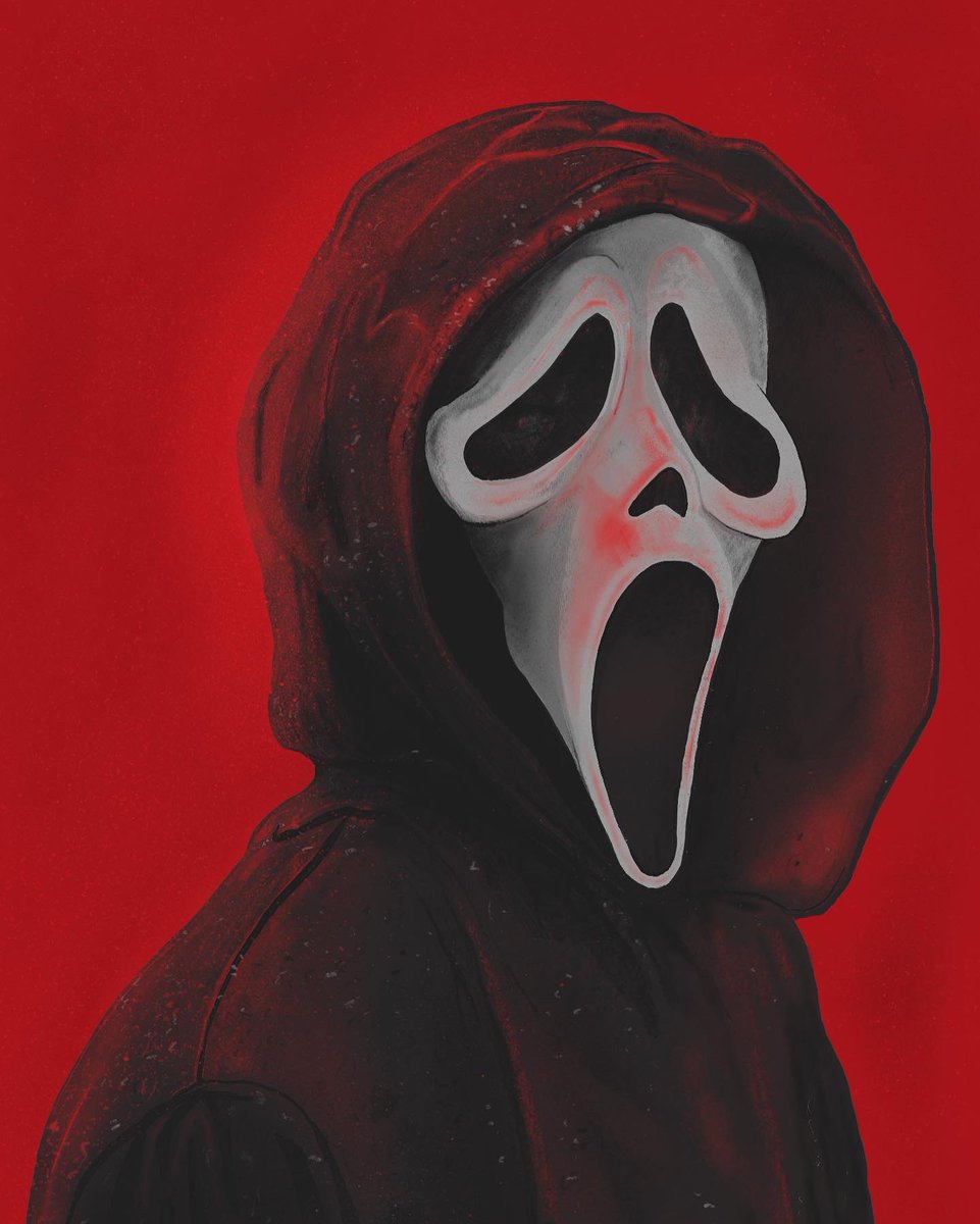tallgary_'s tweet photo. #ghostface #scream #screammovie #Screamart #ghostfaceart #inktober #procreate #photoshop #horror https://t.co/guVGXgsNRe