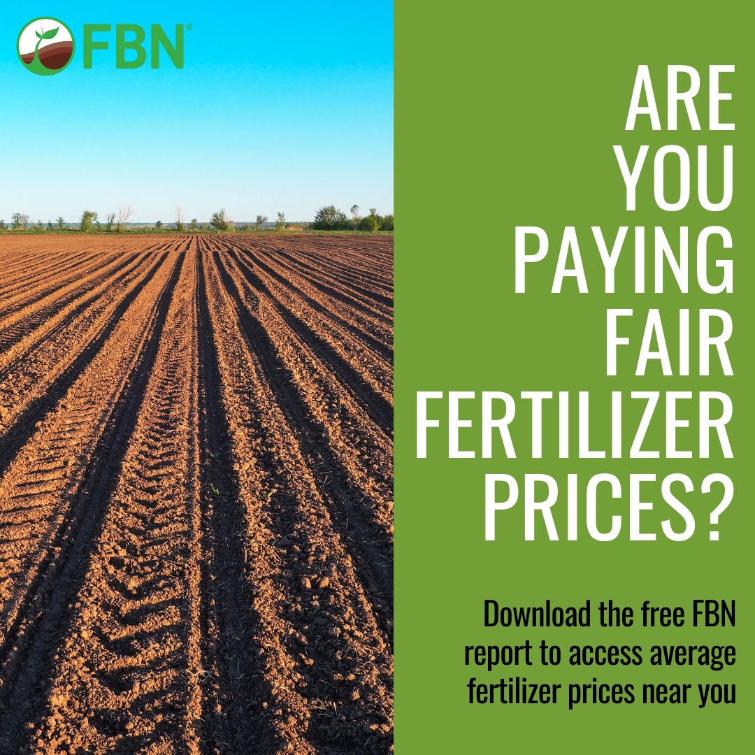 FBNFarmers's tweet photo. FBN has released its Fertilizer Pricing Report, which, according to Chief Economist Kevin McNew, is the most in-depth analysis to date on how sky-high fertilizer prices are impacting farmers' application plans this fall and planting intentions for 2023. https://t.co/JY8m93g08o. https://t.co/j7zffXzsLV