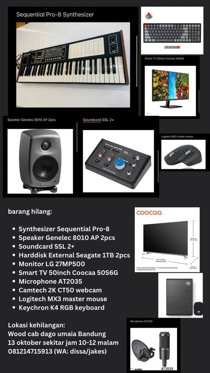 Help. Kalau nemu ada yang jual bisa kontak nomer yang tertera di flyer yak.