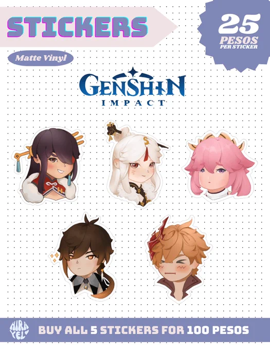 It's my first time selling art merch this weekend @ Bacon Pop (Ayala Malls Capitol Central Bacolod)! Will be selling stickers and art prints at booth AI-9 with  near the Mobile Legends area. (Product price reference down below)See you there!  