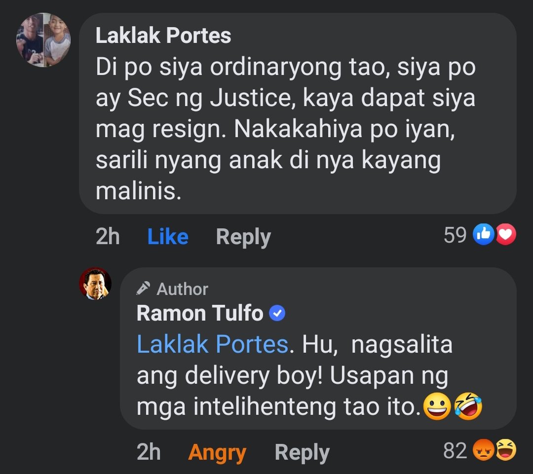 terio_garcia's tweet photo. Ladies and gentlemen, Ramon Tulfo. 👏
#BoyingRemullaResign https://t.co/HIDoQm4M3k