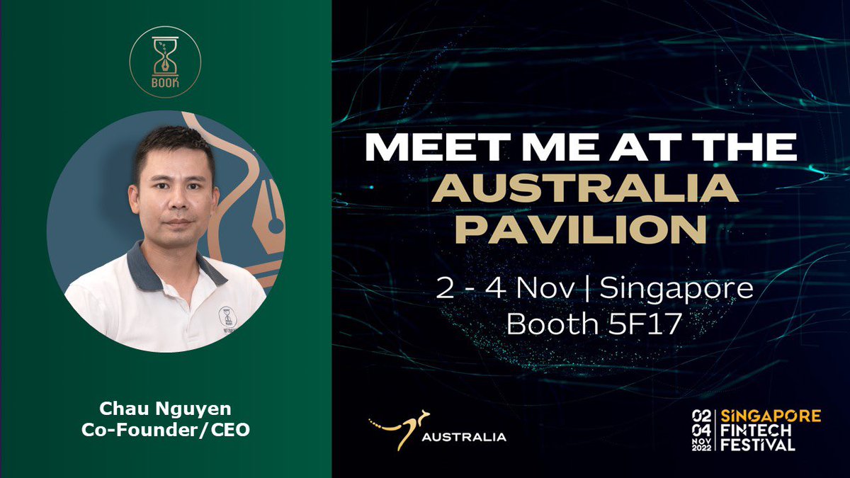 If you are free on that day, join us at #SingaporeFinTechFestival , Meet #NFTBOOKS team at Australian Pavilion 5F17. I am honored to introduce #NFTBOOKS to you.

#Austrade #InvestmentNSW #SFF22, #AustraliaPavilionSFF, #SGFinTechFest #NFTBOOKS #NFTBS #BookLover