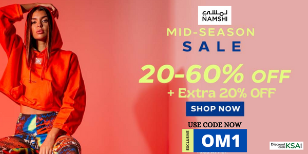 DiscountcodeKsa's tweet photo. 💥💥Namshi Mid Season Sale💥💥
🥳Get Up to 20-60% OFF + 20% OFF on Selected Fashion🥳
Use Code-🤩OM1🤩
Click Here-https://t.co/ljcGFkNVH3
#Discountcodeksa #KSA #MidSeasonSale #fshion #clothing #womensfashion #mensfashion #kidsfashion #beauty #accessories #onlineshopping https://t.co/S6ryo6bq1m