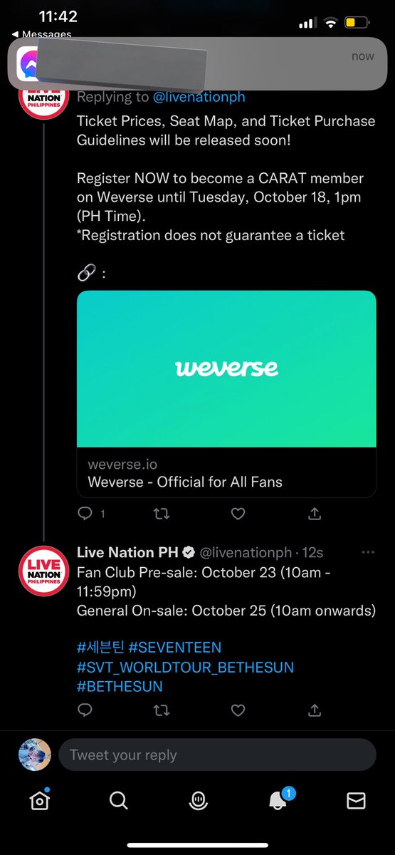 jeonghanaseyo's tweet photo. GAGO ISTG BAT DELETED PLS 😭 @livenationph https://t.co/kOxqiO4fV0