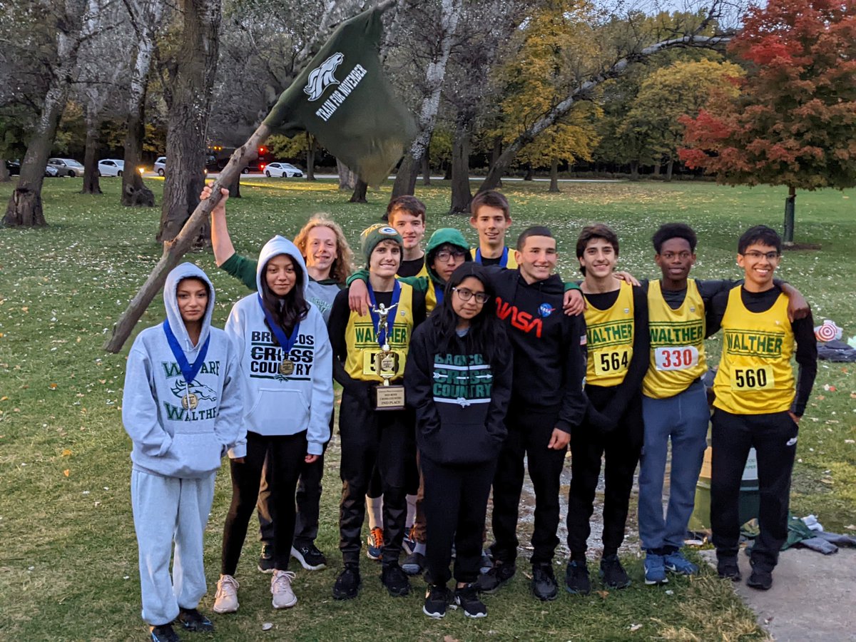 Lost a close one today in our conference meet: Walther 47 pts,. Rochelle Zell 46 pts. Tough loss but athletes ran well. 3 all-conference boys and 2 all-conference girls. Well done Broncos!