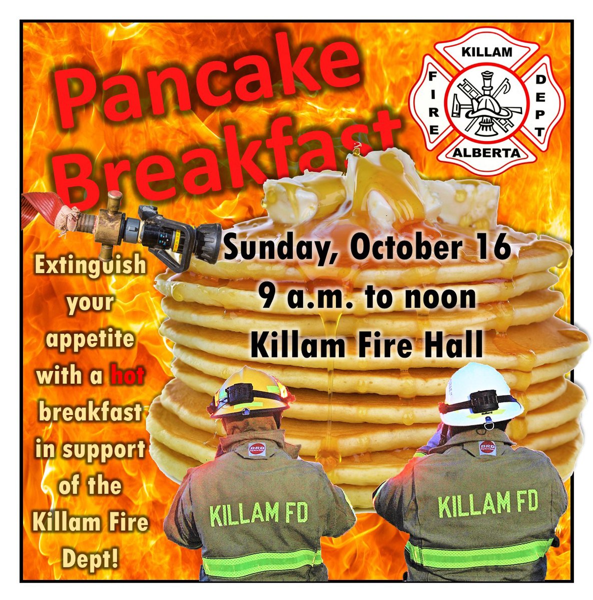 KillamFire's tweet photo. After a two-year pandemic-forced hiatus, our annual pancake breakfast returns this Sunday! 

Here's a throwback to our 2019 breakfast.

Come on out Sunday and let us extinguish your appetite! #FirePreventionWeek22 🔥🚒

@FlagstaffReg https://t.co/SZ1CfZHjTN