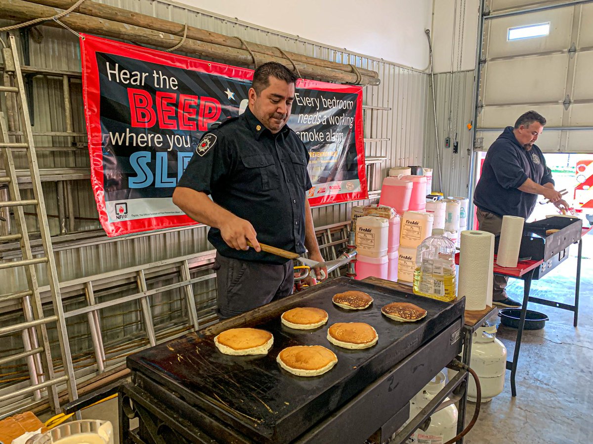 KillamFire's tweet photo. After a two-year pandemic-forced hiatus, our annual pancake breakfast returns this Sunday! 

Here's a throwback to our 2019 breakfast.

Come on out Sunday and let us extinguish your appetite! #FirePreventionWeek22 🔥🚒

@FlagstaffReg https://t.co/SZ1CfZHjTN