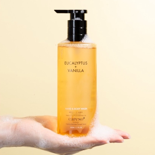 cuss cobain sabun vanilla + ada aroma eucalyptus nya jadi makin seger 😍😍😍