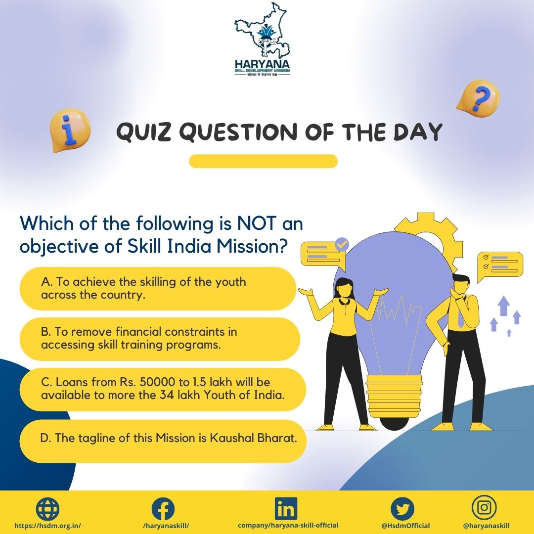 HsdmOfficial's tweet photo. The Question of the Day is here, and we are waiting for your answers!
Stay tuned- The right answer will be posted in the evening 🎯
#QuizChallenge #HSDMQuiz #knowyourmission #Skills4All https://t.co/F3OulwW9Ty