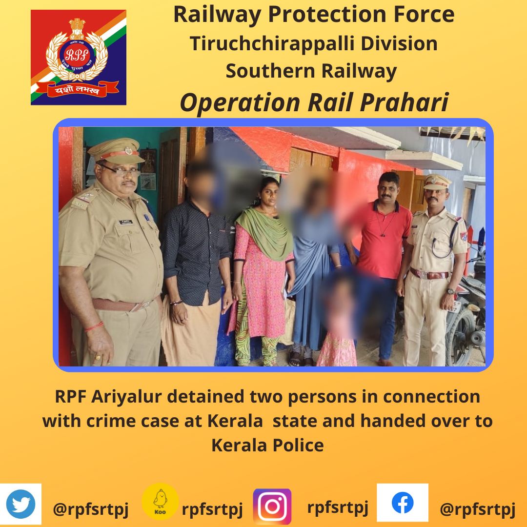#OperationRailPrahari   @DRMTPJ    @GMSRailway  @RailMinIndia    @rpfsrly   @RPF_INDIA