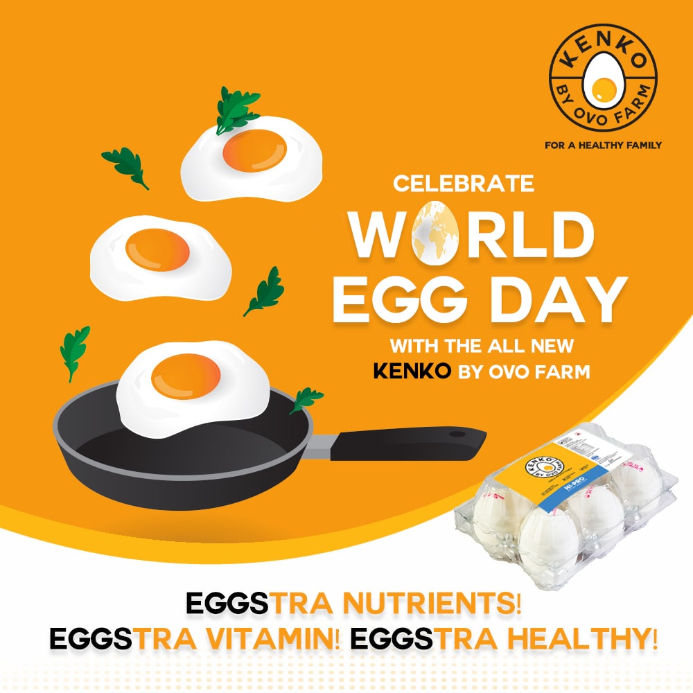 ovofarmfresh's tweet photo. Celebrate this World Egg day with Our newly launched KENKO by Ovo Farm. Enjoy amazing dishes cooked with Kenko Products &amp; keep your family healthy!

Join our Kenko Nutri Club- https://t.co/CUQ4prvujG 

#BetterwithKENKOegg #OVOFarm #OVOHealth #OVOFresh #Kenko #worldeggday #eggs https://t.co/LCxFPRl2dS