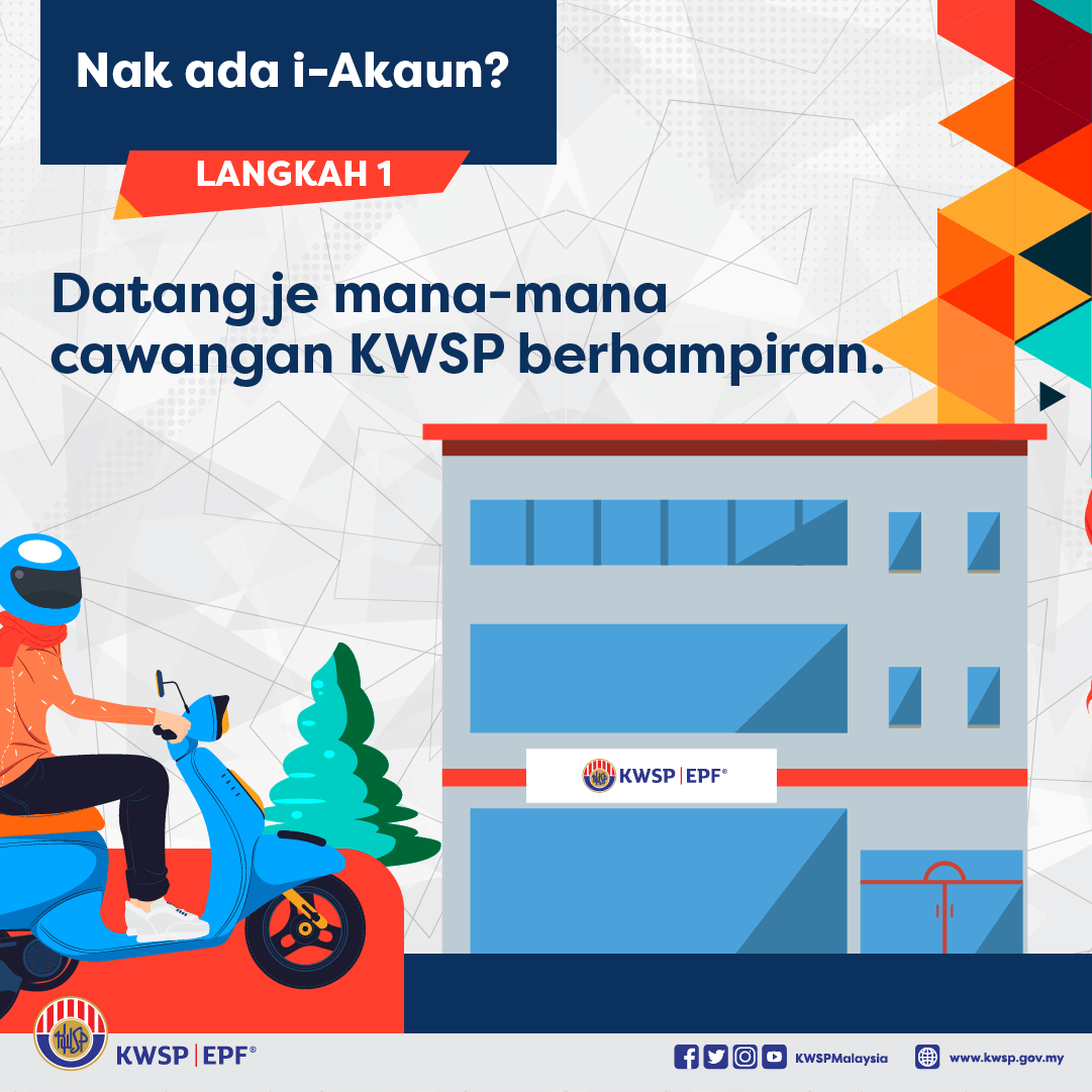KWSPMalaysia's tweet photo. Dah jadi ahli KWSP tapi takde i-Akaun?
 
Jom daftar i-Akaun untuk urusan yang lebih mudah dan cepat!
 
#KWSP #iAkaun #BermulaDiSini https://t.co/5lpN0OYvvJ