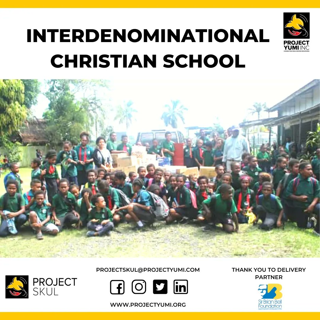 projectyumiinc's tweet photo. William Whuayombohn recently facilitated a Project Yumi Inc. delivery to Interdenominational Christian School in Lae, Morobe Province.
Thanks to our delivery partner Bronwyn and the team at Sir Brian Bell Foundation we were able to get books and teachers resources to the school. https://t.co/o2ckN2FKqi