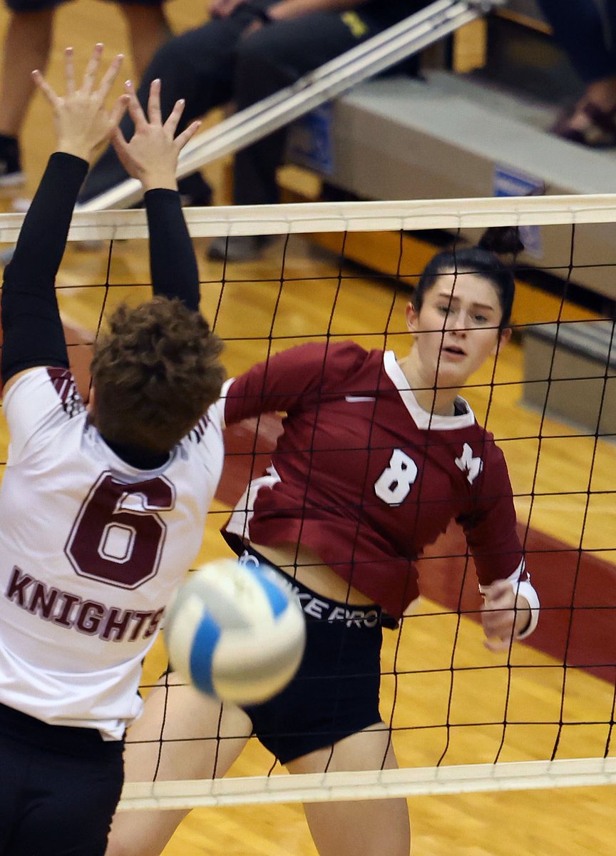 Milford’s Alexis Barber with the kill to lead the lady Mavericks to a 3-1 win over WL Northern on Thursday! <a href="/spinalcolumn1/">Spinal Column Media Group</a> <a href="/BruceMaverick/">Milford High School</a> <a href="/MILFORDHSVB/">MMVB</a>