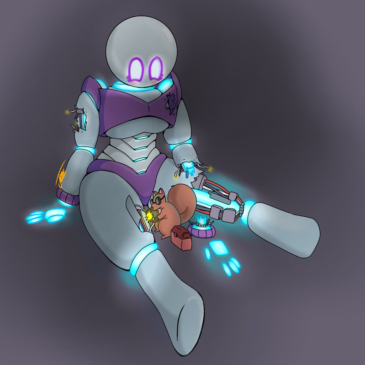 Ratero_Jr's tweet photo. Llevo rato sin publicar nada, nueva oc' Ema, la  ardilla se llama Manolo.
#ocs #dibujodigital https://t.co/GiX5raNMJ0