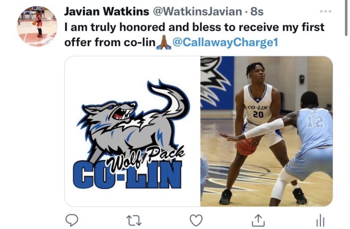 ramcityhoops's tweet photo. Thanks @CallawayCharge1 for offering @WatkinsJavian, this is big and we’re happy for you! https://t.co/EBRLXguue5