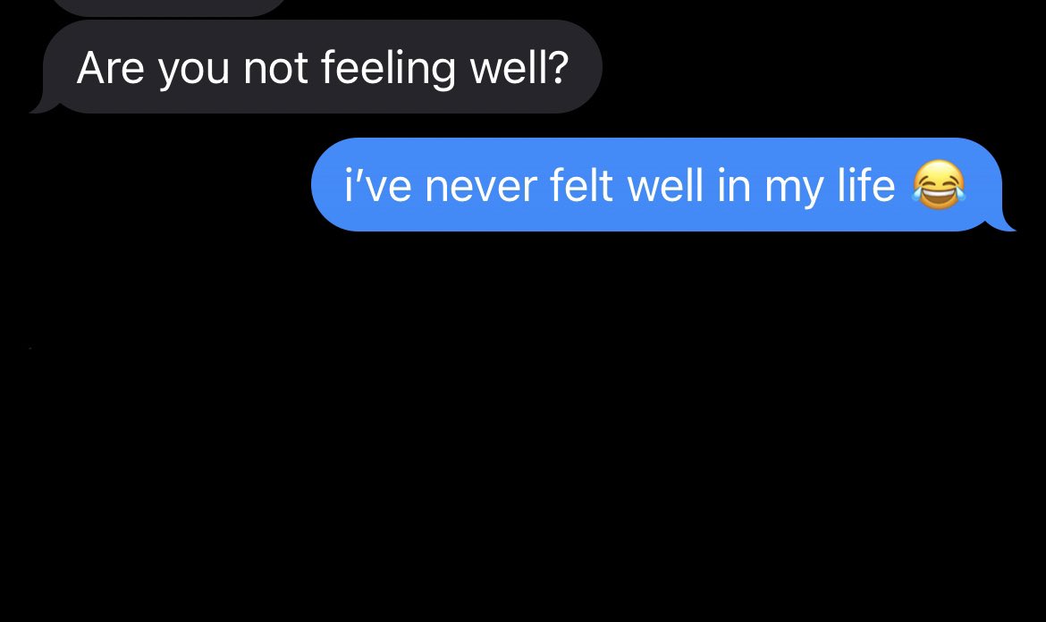wolfandafish's tweet photo. i guess this is why my therapist within 10 minutes of our first session stated that i “use humor as a coping mechanism”. life with a chronic illness… https://t.co/sol3lzQGXJ