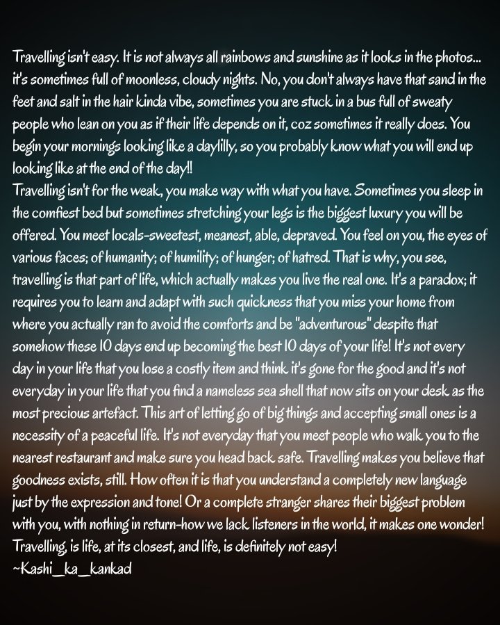 BanarasiBalika's tweet photo. ...and that's travelling captured in words for me! Li'l sister @kashi_ka_kankad on the rolls🔥💙
Do read:)

#Travelling #Musafiri #experience https://t.co/6bJ8iNavqY