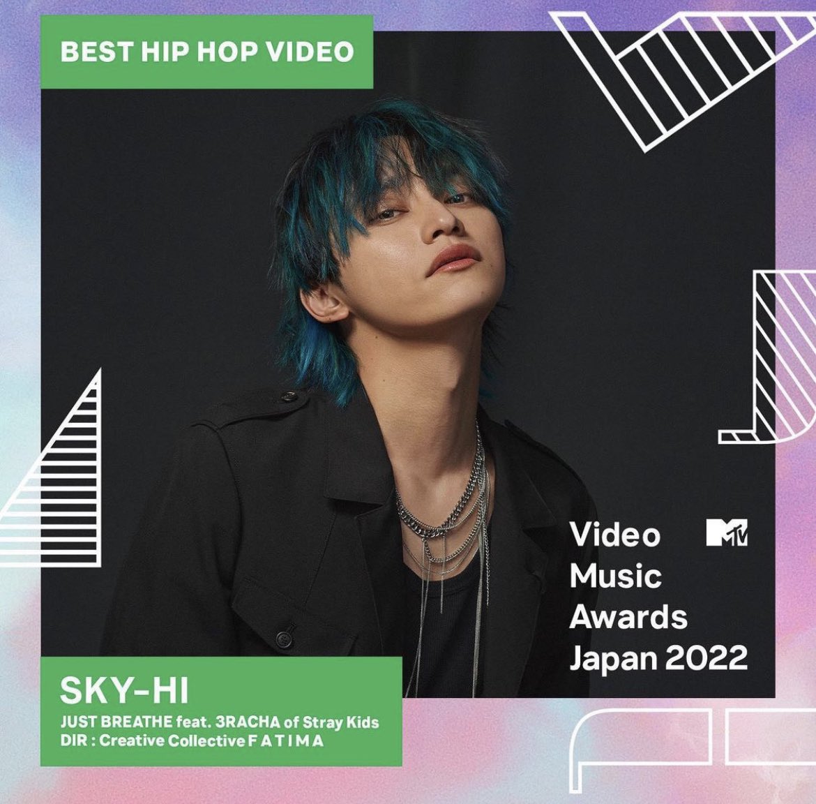 3RACHARTS_'s tweet photo. SKY-HI『JUST BREATHE feat. 3RACHA of Stray Kids』 has won “Best Hip Hop Video” for the 2022 Video Music Awards Japan! 

#スキズ #StrayKids @Stray_Kids https://t.co/0csr4ABJbe