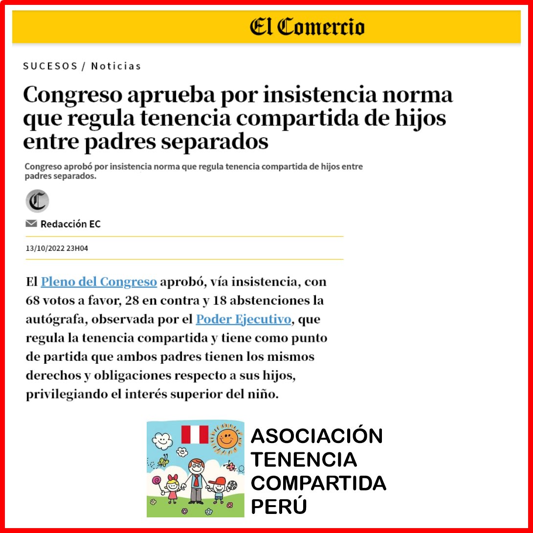 Tenencia Compartida Perú tweet media