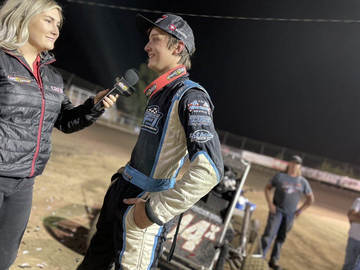 In his National Midget debut, @Chelbyhinton28 bags a P3 finish at <a href="/PortCity_Racing/">Port City Raceway</a>.

The Micro Sprint driver from Louisiana got the call to come drive the car just over 24 hours ago and made the most of it, driving all the way up from 21st on the starting grid.
