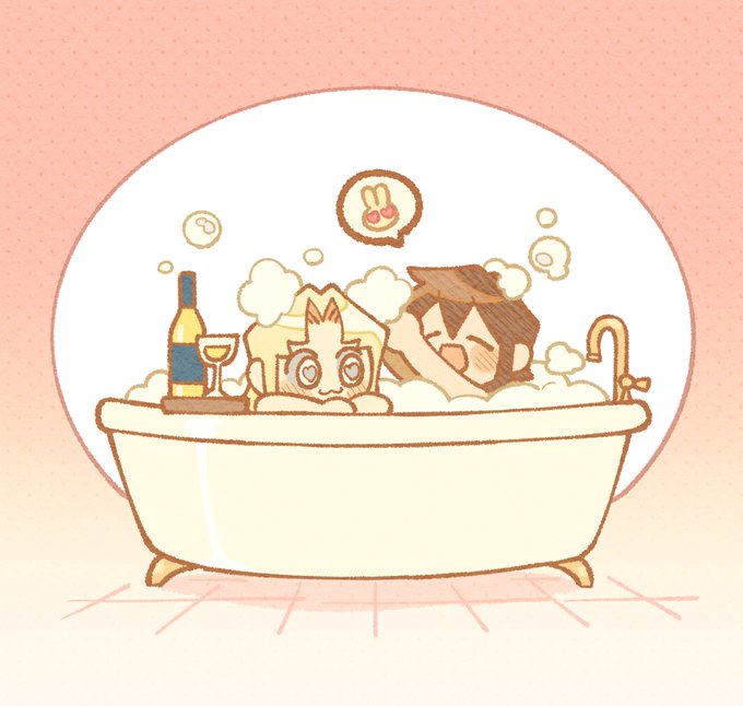「bathing chibi」 illustration images(Latest)
