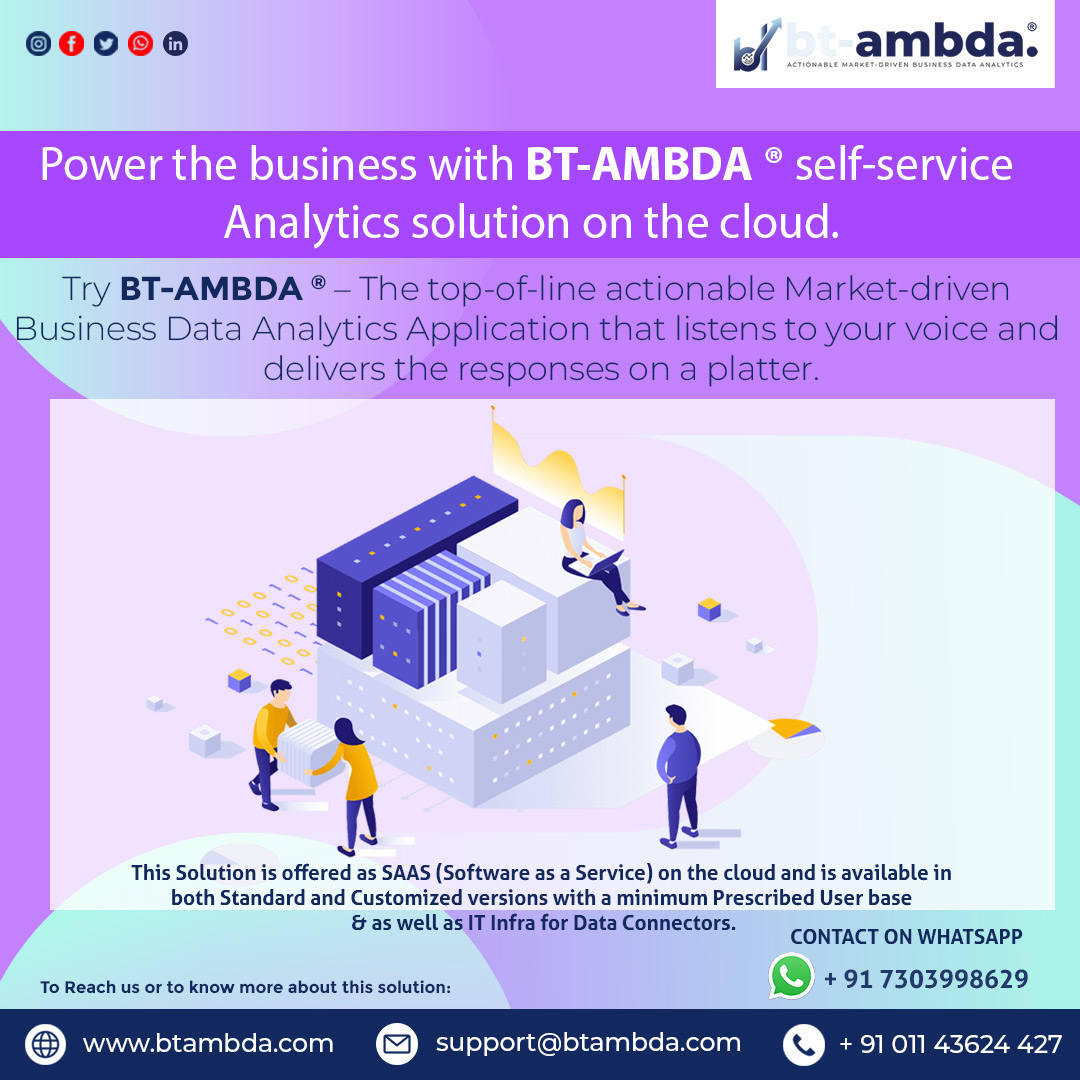 bt_ambda's tweet photo. Power the business with BT-AMBDA
@bytechindia @bt_ambda
#btambda #dataanalytics #data #datavisualization #dataprotection #datagraph #analyze #analytics #analyst #analysis #saas #software #service #softwaredeveloper #response #action #marketing #cloud #business #businesstool https://t.co/fKTIarkmhm