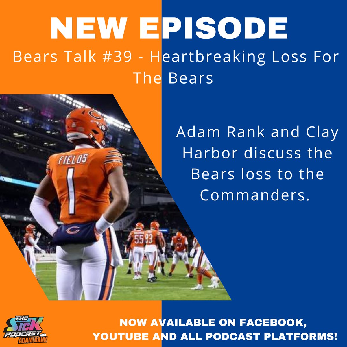 sickpodadamrank's tweet photo. 🚨New Episode🚨

@clayharbs82 joins @adamrank to discuss the heartbreaking loss of the Bears versus the Commanders.

Watch here👉🏻 https://t.co/ggflC9T56F

#Bears #BearDown #DaBears #NFL #thesickpodcast https://t.co/1Cbedb5pW6